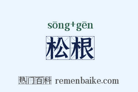松根是什么意思的图片